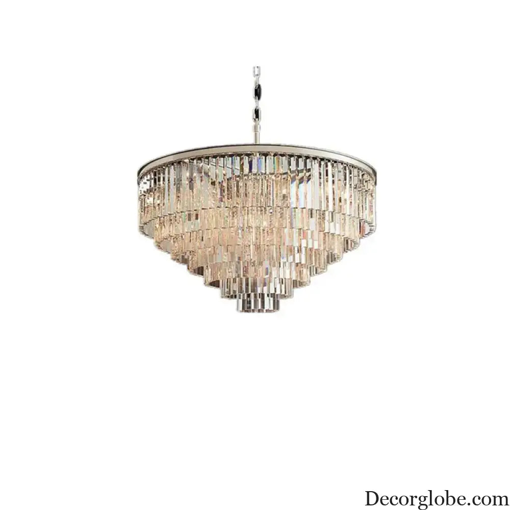 Elegant Nordic Postmodern Crystal Chandeliers - Luxury Round Lighting for Villas, Homes, Restaurants, and Hotels - DecorGlobe