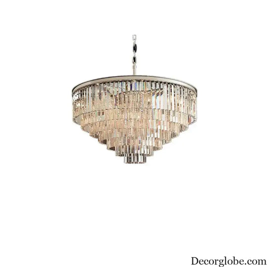 Elegant Nordic Postmodern Crystal Chandeliers - Luxury Round Lighting for Villas, Homes, Restaurants, and Hotels - DecorGlobe