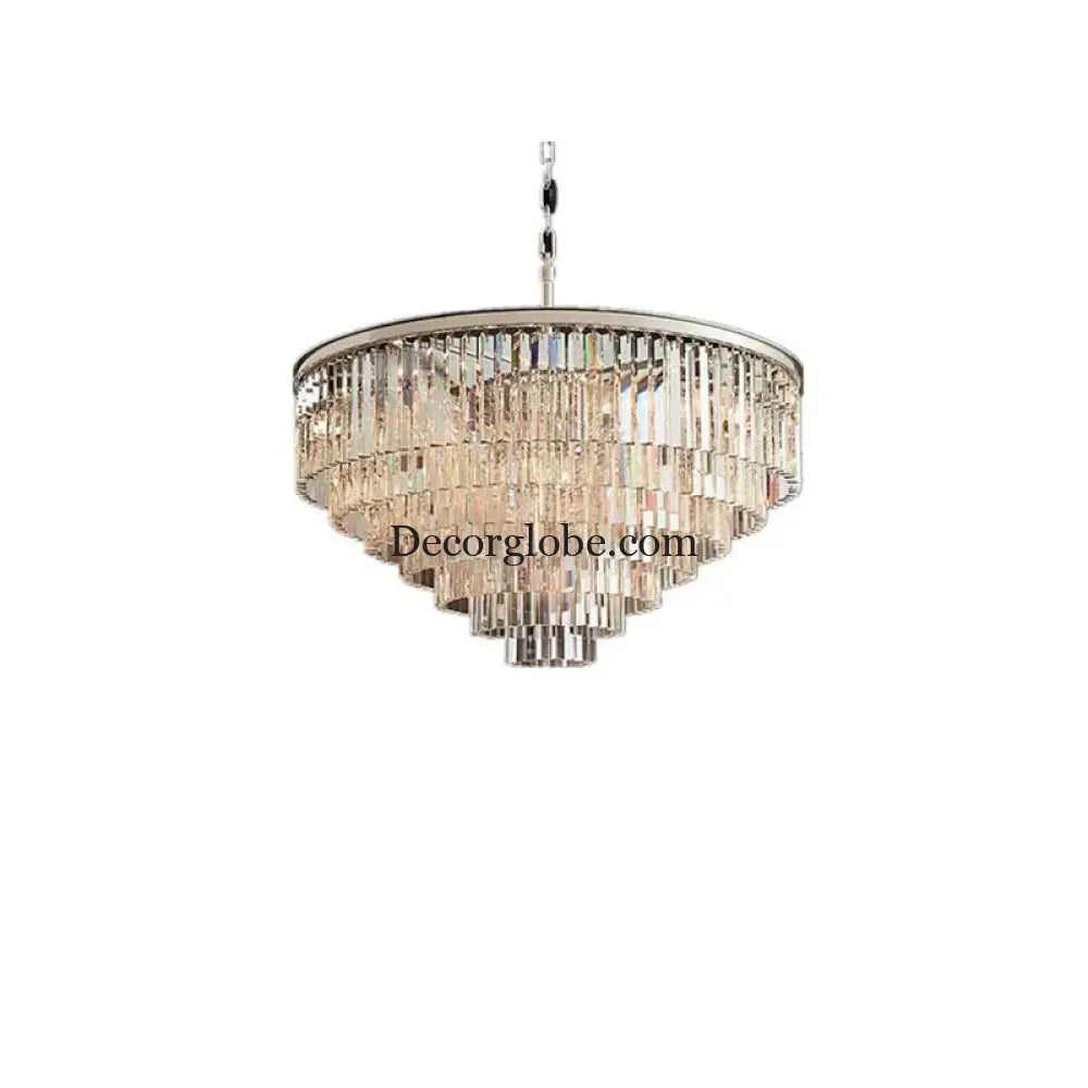 Elegant Nordic Postmodern Crystal Chandeliers - Luxury Round Lighting for Villas, Homes, Restaurants, and Hotels - DecorGlobe