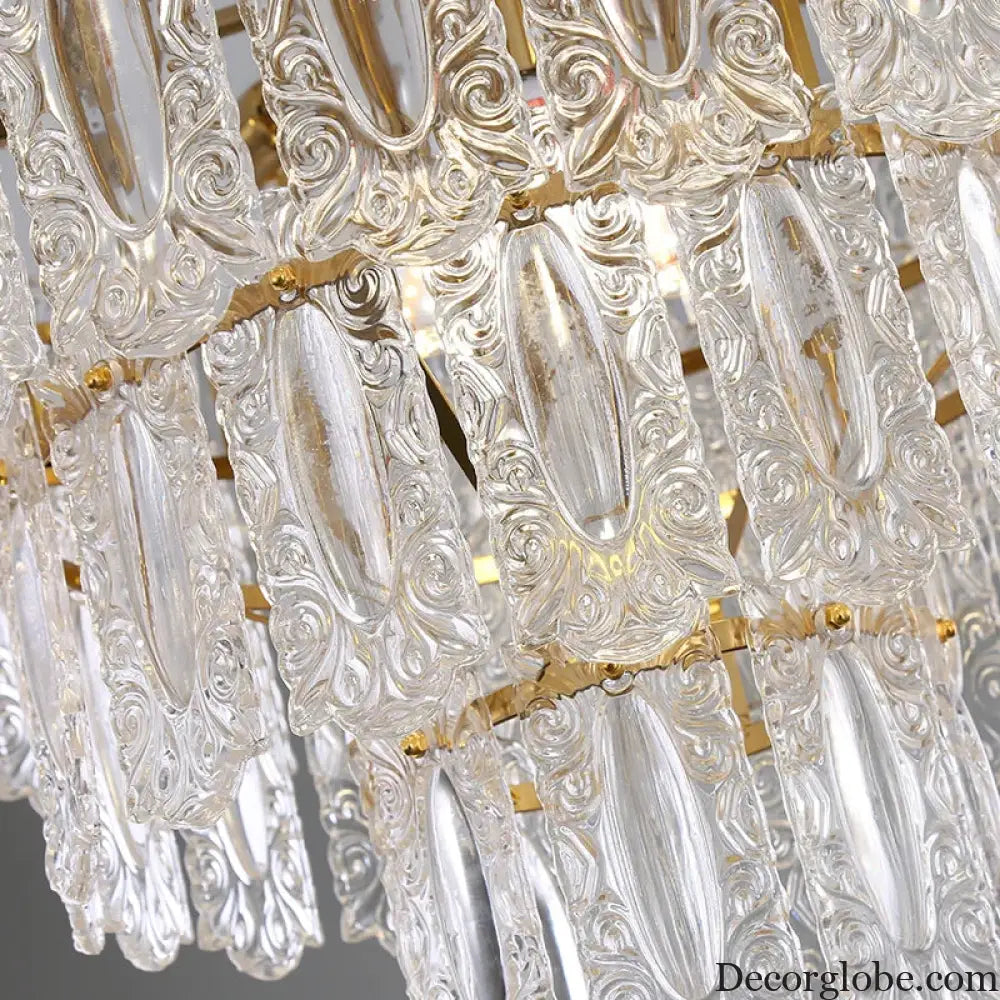 Elegant Post-Modern Glass Chandelier - A Personality Creative High-End Addition for Living Rooms, Dining Rooms, and Bedrooms - DecorGlobe