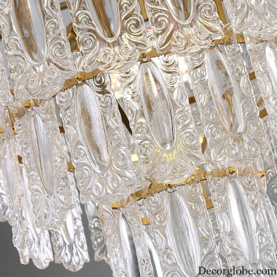 Elegant Post-Modern Glass Chandelier - A Personality Creative High-End Addition for Living Rooms, Dining Rooms, and Bedrooms - DecorGlobe