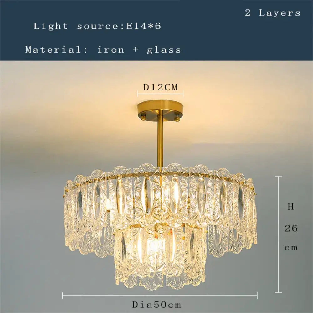 Elegant Post-Modern Glass Chandelier - A Personality Creative High-End Addition for Living Rooms, Dining Rooms, and Bedrooms - DecorGlobe