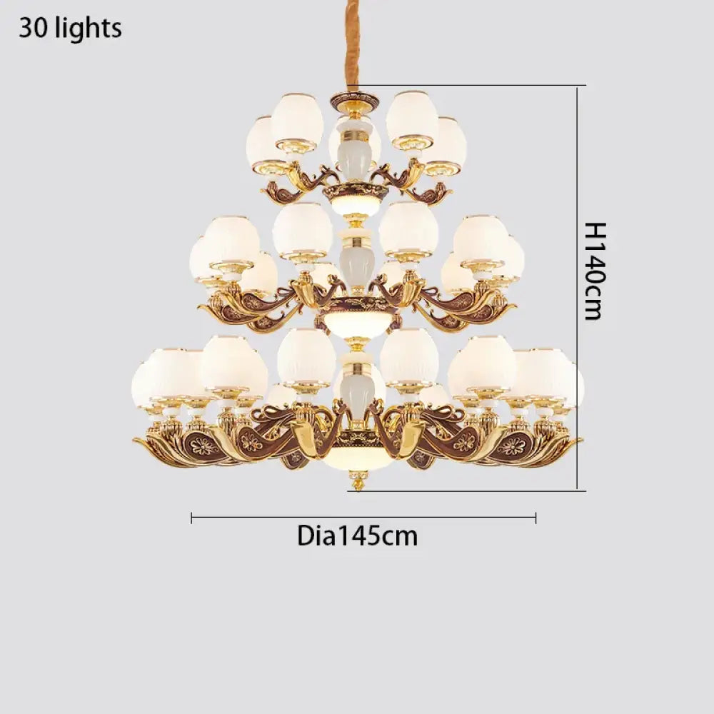 European Style Large Chandelier - Elegance for Living Rooms, Hotels, Villas, and Grand Hallways - DecorGlobe