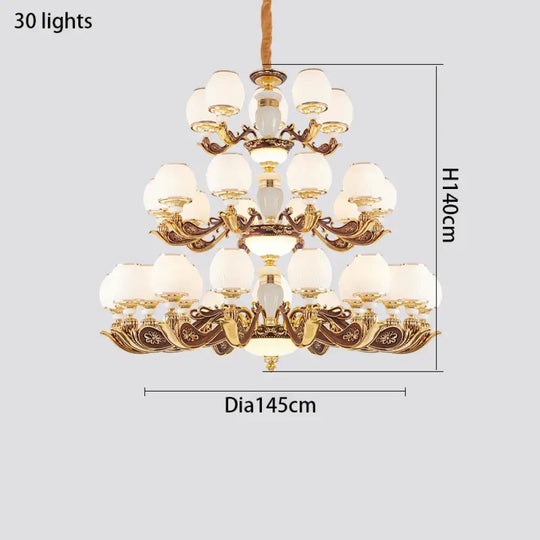 European Style Large Chandelier - Elegance for Living Rooms, Hotels, Villas, and Grand Hallways - DecorGlobe