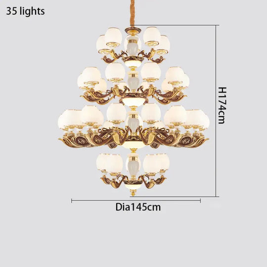 European Style Large Chandelier - Elegance for Living Rooms, Hotels, Villas, and Grand Hallways - DecorGlobe