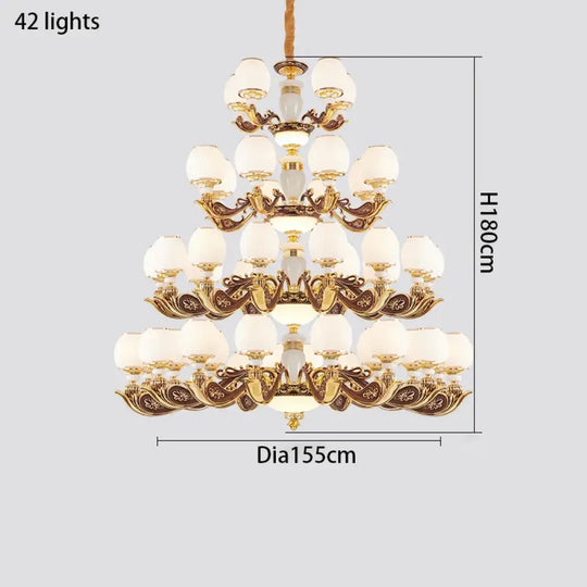 European Style Large Chandelier - Elegance for Living Rooms, Hotels, Villas, and Grand Hallways - DecorGlobe