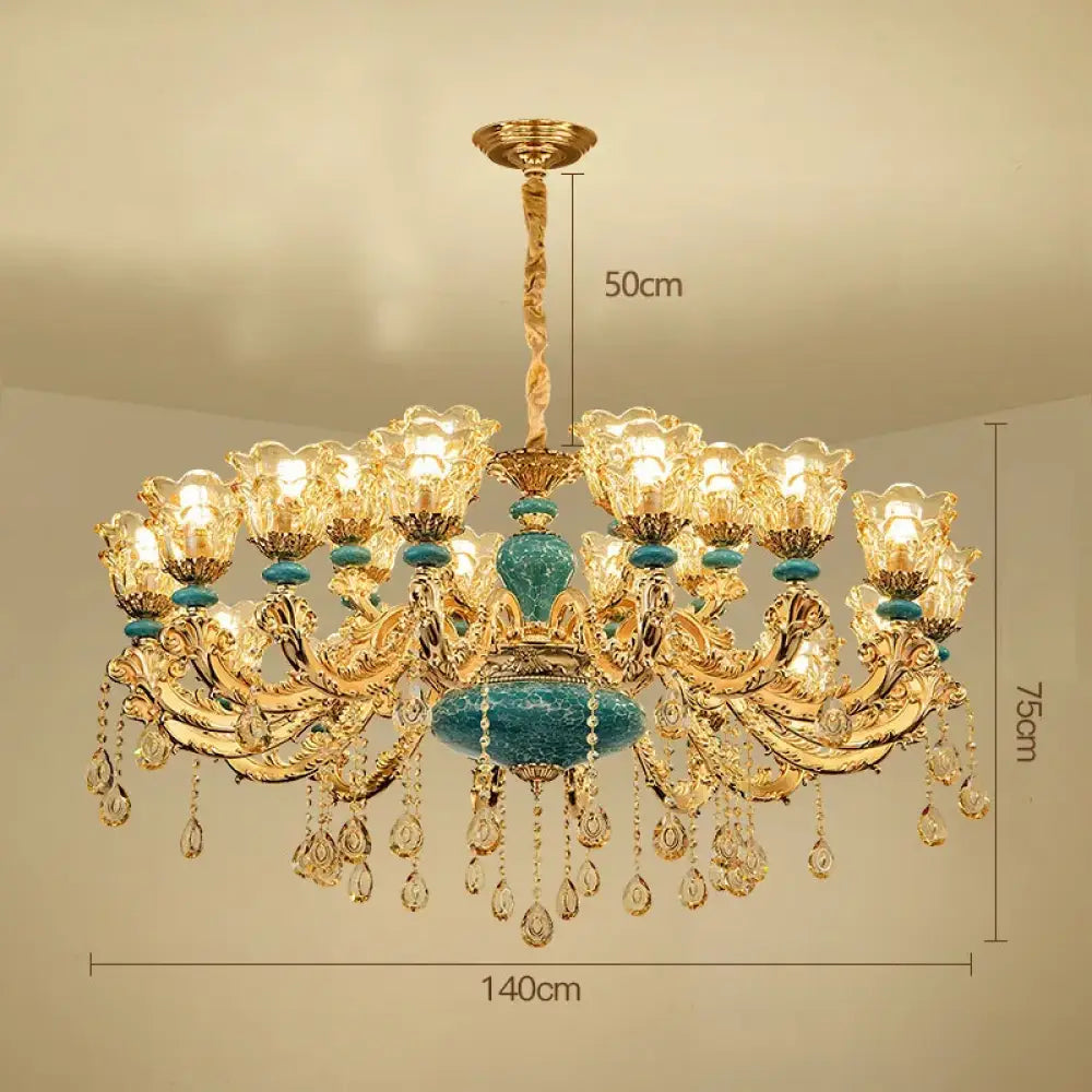 European Luxury Crystal Chandelier Light for Living Room and Bedroom 30 arms / Neutral light / China Mainland Chandelier