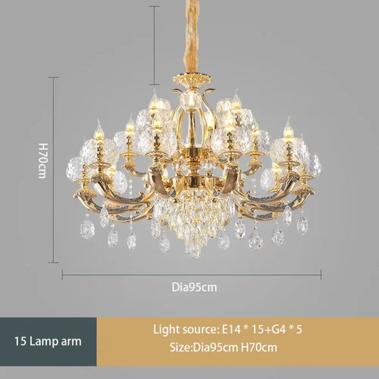 European Modern Simple Chandelier - Luxury Lighting for Home, Villa, Hotel, and Duplex Architectural Spaces - DecorGlobe