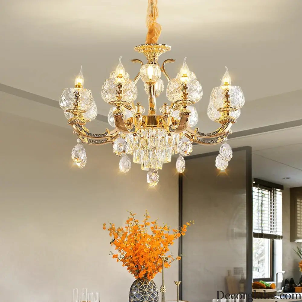European Modern Simple Chandelier - Luxury Lighting for Home, Villa, Hotel, and Duplex Architectural Spaces - DecorGlobe