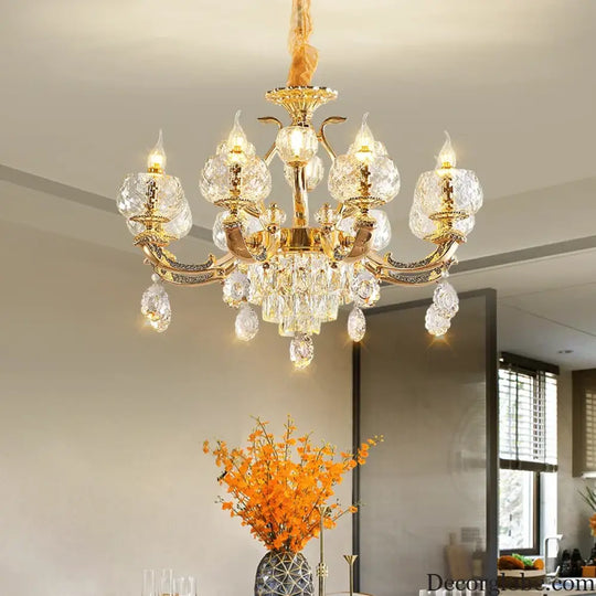 European Modern Simple Chandelier - Luxury Lighting for Home, Villa, Hotel, and Duplex Architectural Spaces - DecorGlobe