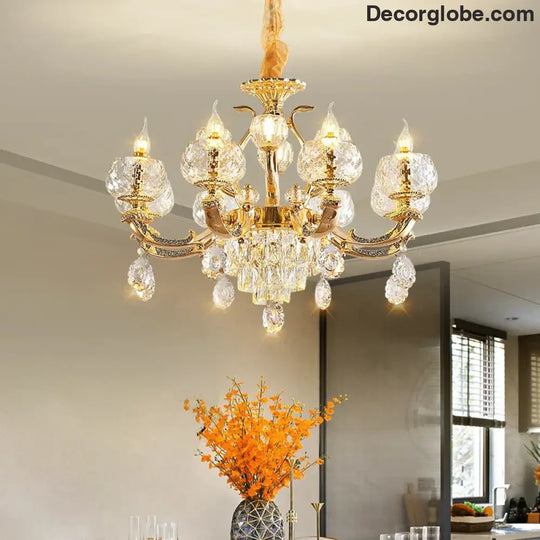 European Modern Simple Chandelier - Luxury Lighting for Home, Villa, Hotel, and Duplex Architectural Spaces - DecorGlobe