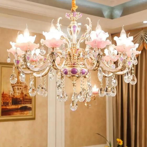 European Style Crystal Chandelier – Elegant Modern Pendant Lighting