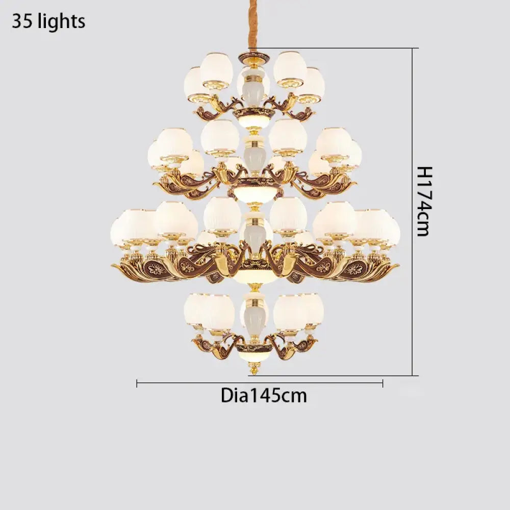 European Style Large Chandelier - Elegance for Living Rooms, Hotels, Villas, and Grand Hallways - DecorGlobe