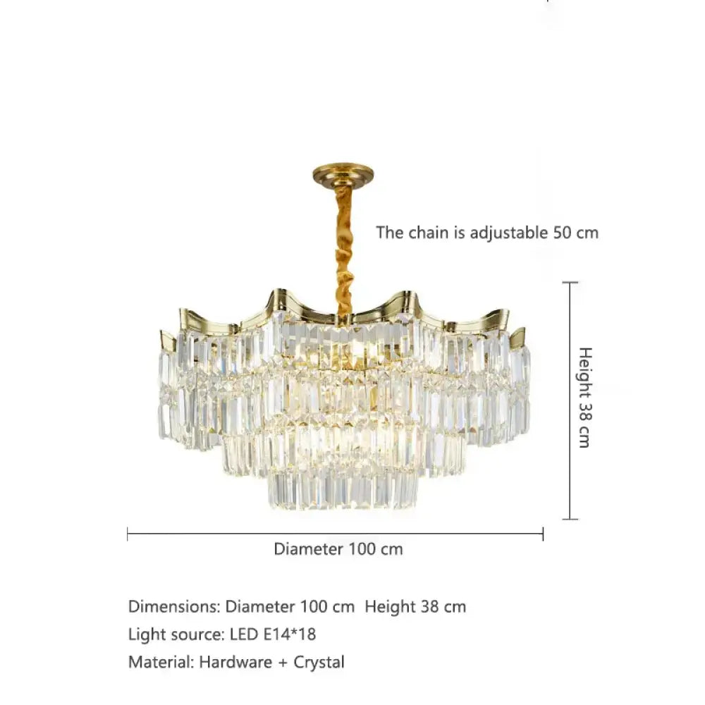 Exquisite Crystal Chandelier for Living Rooms, Bedrooms, and More - Modern French Light Luxury Design - DecorGlobe