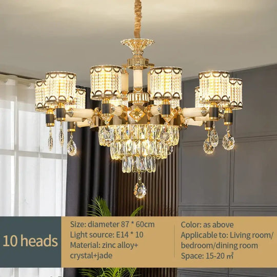 Exquisite Crystal Pendant Chandelier - A Luxurious and Romantic Lighting Fixture for Your Living Space - DecorGlobe