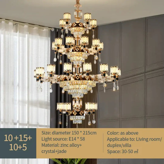 Exquisite Crystal Pendant Chandelier - A Luxurious and Romantic Lighting Fixture for Your Living Space - DecorGlobe