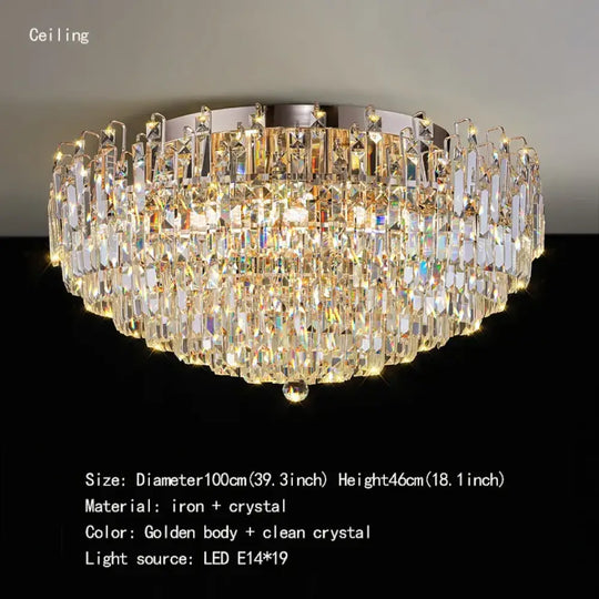 Exquisite Light Luxury Crystal Chandelier for Elegant Living and Dining Spaces - DecorGlobe