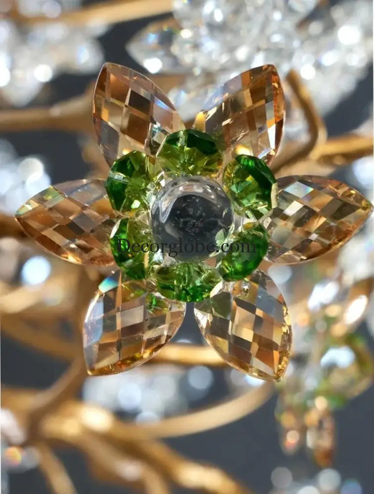 Solid Brass Branch Crystal Chandelier Chandelier