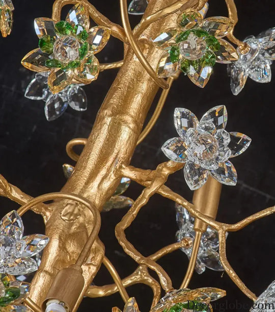 Solid Brass Branch Crystal Chandelier Chandelier