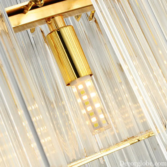 Freya's Modern Gold Crystal Chandelier: Illuminate Your Space with Elegance - DecorGlobe