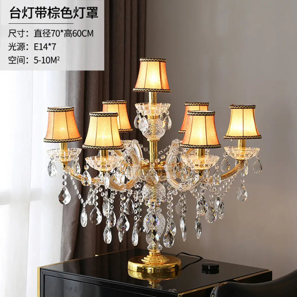 European Living Room Crystal Floor Lamp High-end Corridor Hotel Banquet Hall Luxury Lamp Floor Lamp Wedding Room