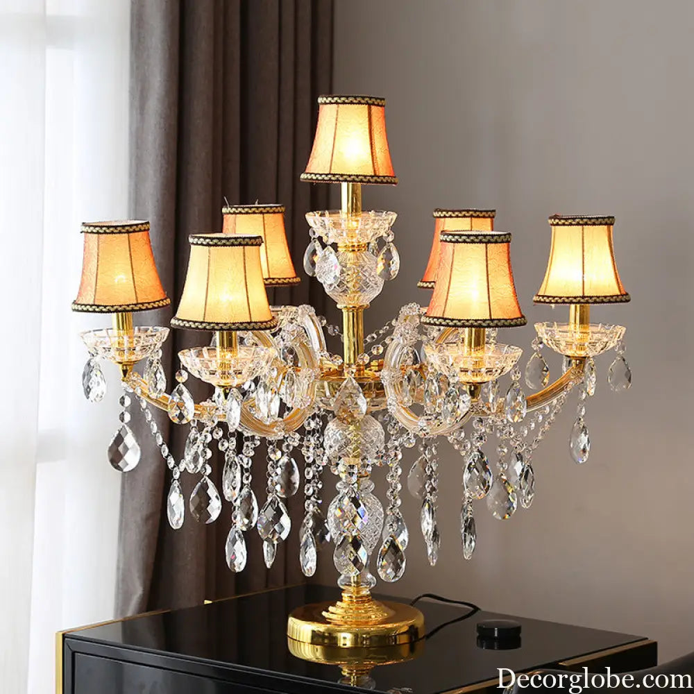 European Living Room Crystal Floor Lamp High-end Corridor Hotel Banquet Hall Luxury Lamp Floor Lamp Wedding Room