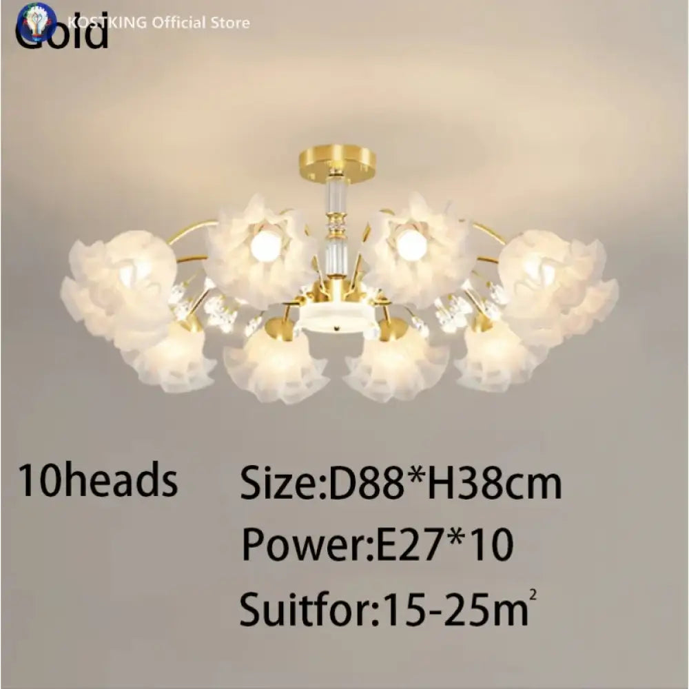 Originality Flower Living Room Chandelier Modern E27 Bedroom Restaurant Ceiling Lamp New Simplicity Indoor Decoration