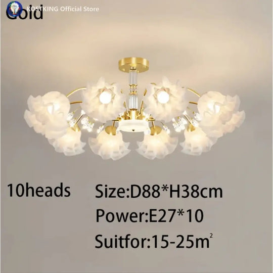 Originality Flower Living Room Chandelier Modern E27 Bedroom Restaurant Ceiling Lamp New Simplicity Indoor Decoration