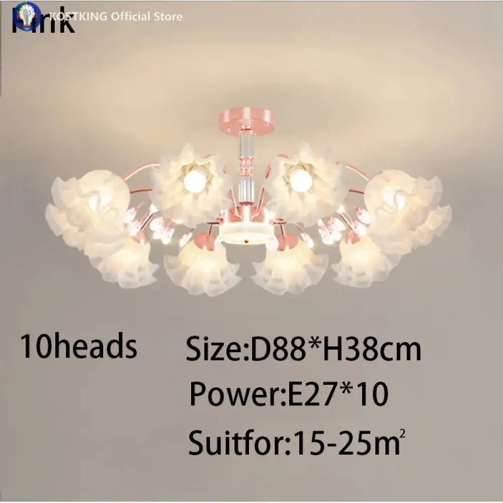 Originality Flower Living Room Chandelier Modern E27 Bedroom Restaurant Ceiling Lamp New Simplicity Indoor Decoration