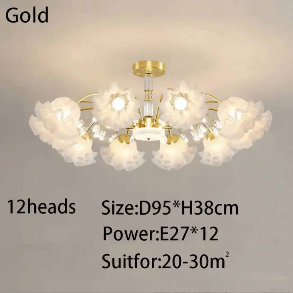 Originality Flower Living Room Chandelier Modern E27 Bedroom Restaurant Ceiling Lamp New Simplicity Indoor Decoration