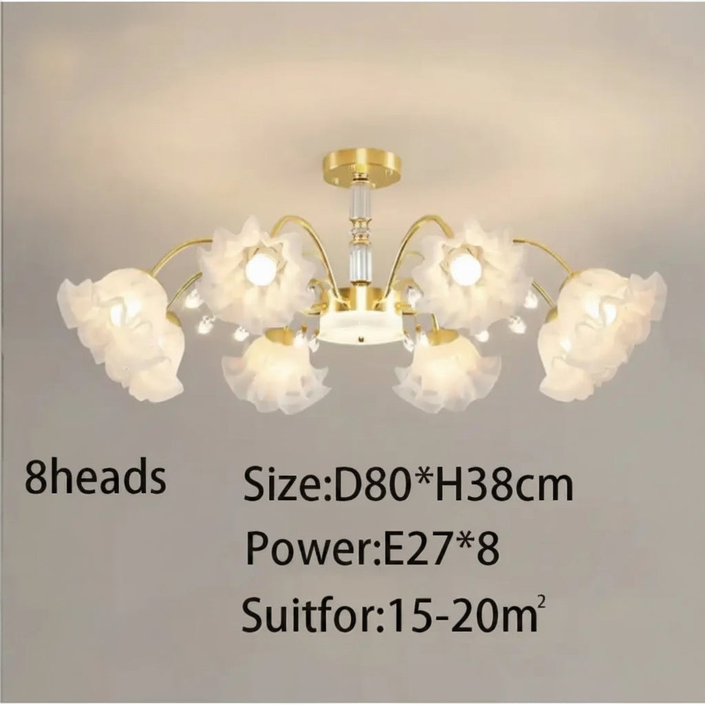 Originality Flower Living Room Chandelier Modern E27 Bedroom Restaurant Ceiling Lamp New Simplicity Indoor Decoration