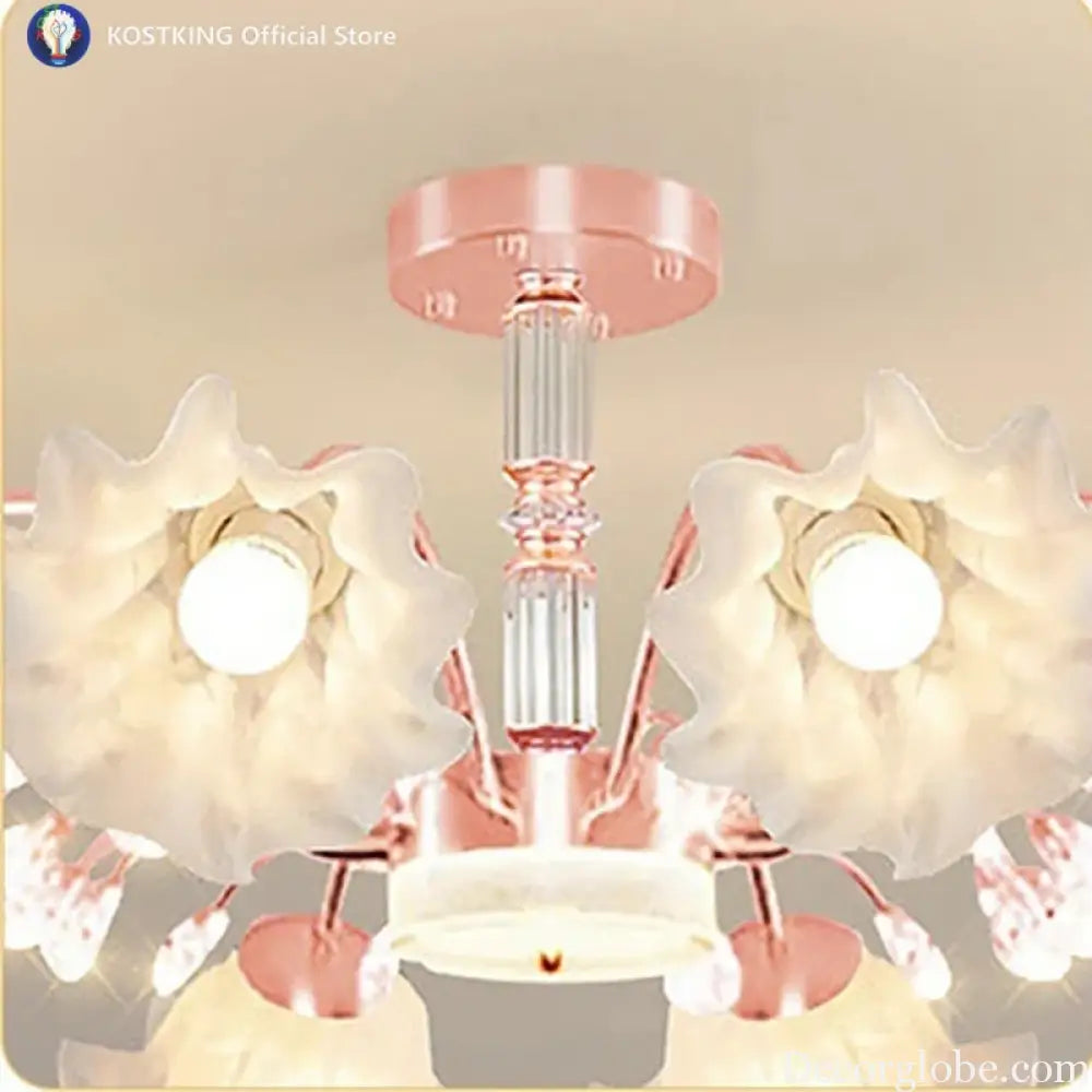 Originality Flower Living Room Chandelier Modern E27 Bedroom Restaurant Ceiling Lamp New Simplicity Indoor Decoration