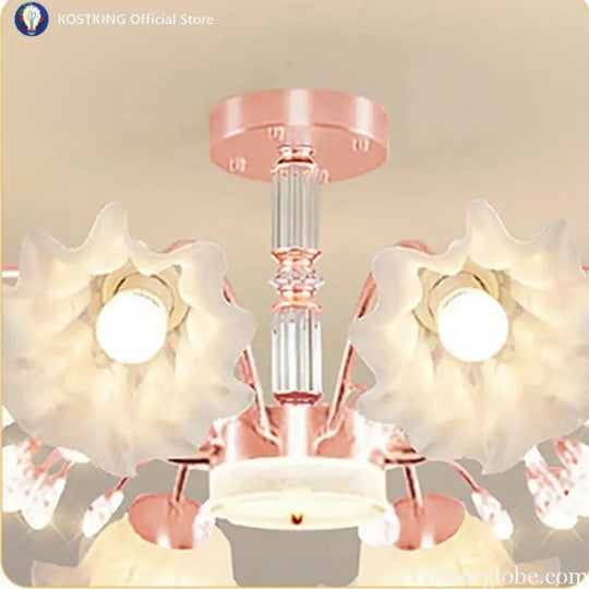 Originality Flower Living Room Chandelier Modern E27 Bedroom Restaurant Ceiling Lamp New Simplicity Indoor Decoration