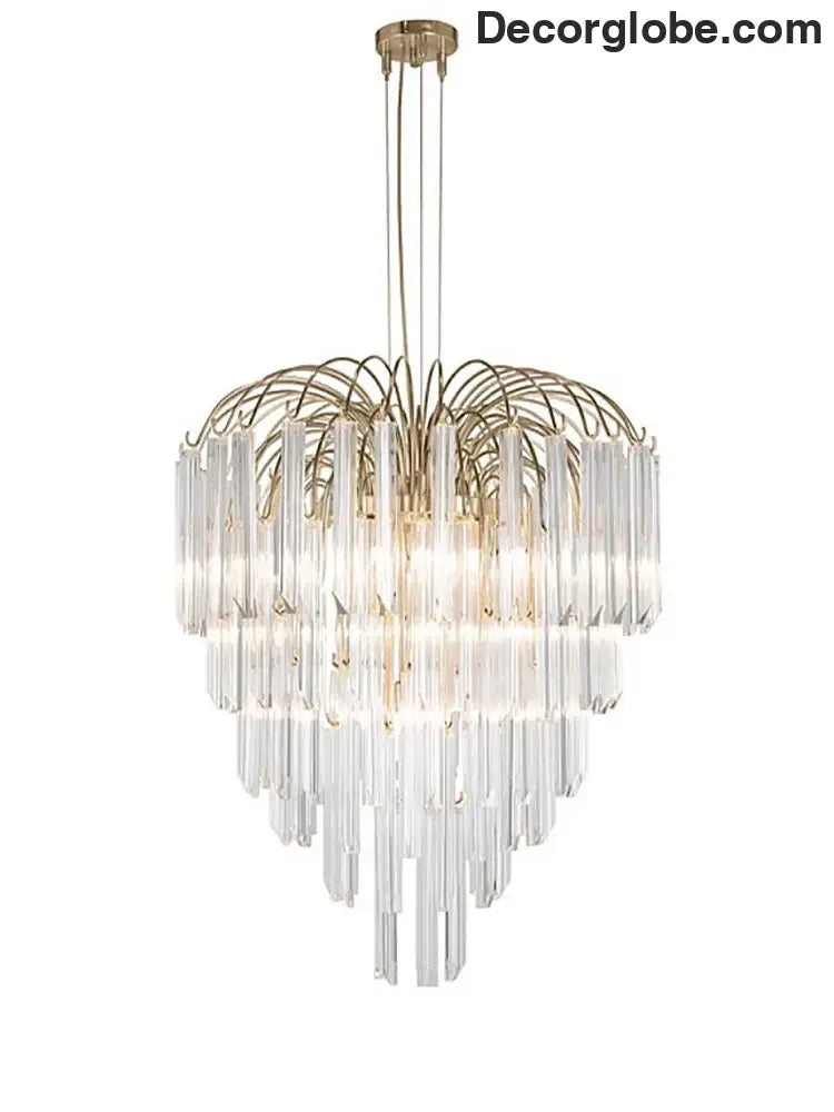 Gianna Italian Crystal Glass Pendant Chandelier – Classic Hanging Light for Staircase & High Ceilings chandelier