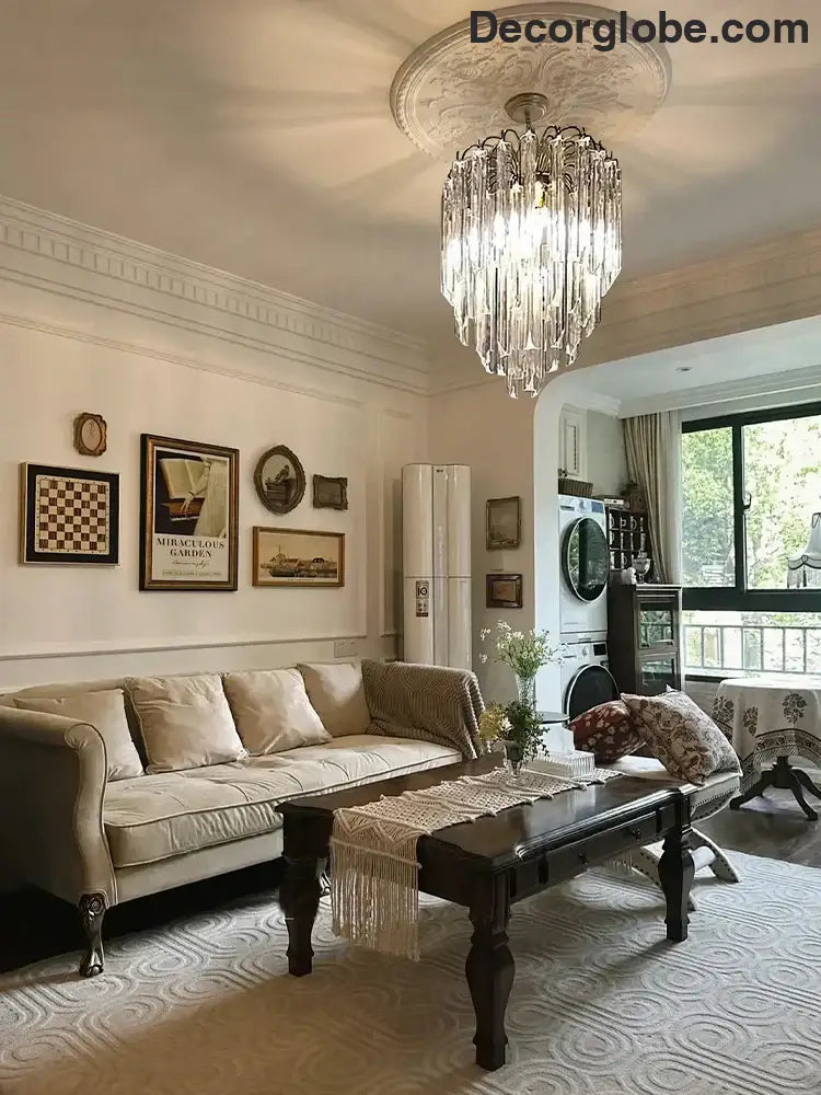 Gianna Italian Crystal Glass Pendant Chandelier – Classic Hanging Light for Staircase & High Ceilings chandelier