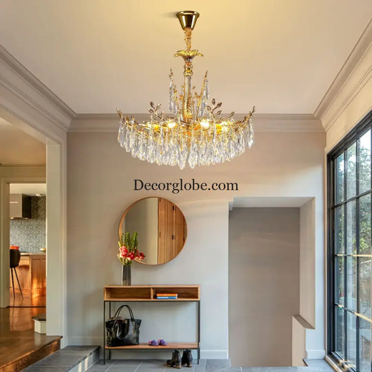 Camille Gold Branch Crystal Chandelier chandelier