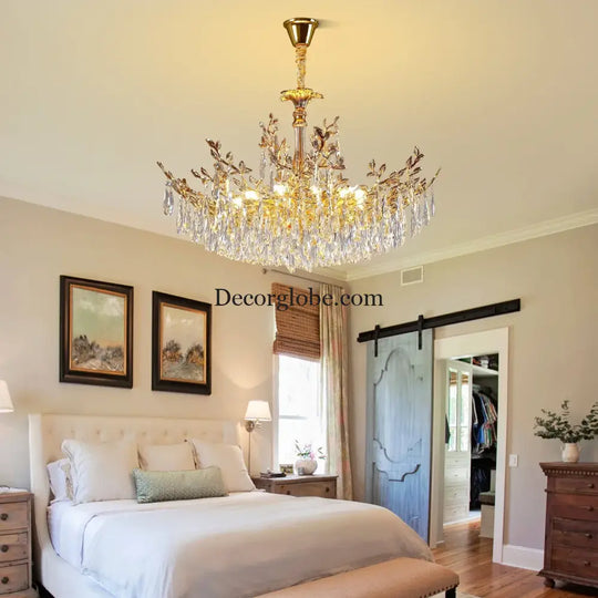 Camille Gold Branch Crystal Chandelier chandelier