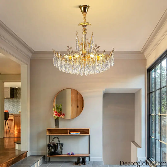 Camille Gold Branch Crystal Chandelier chandelier