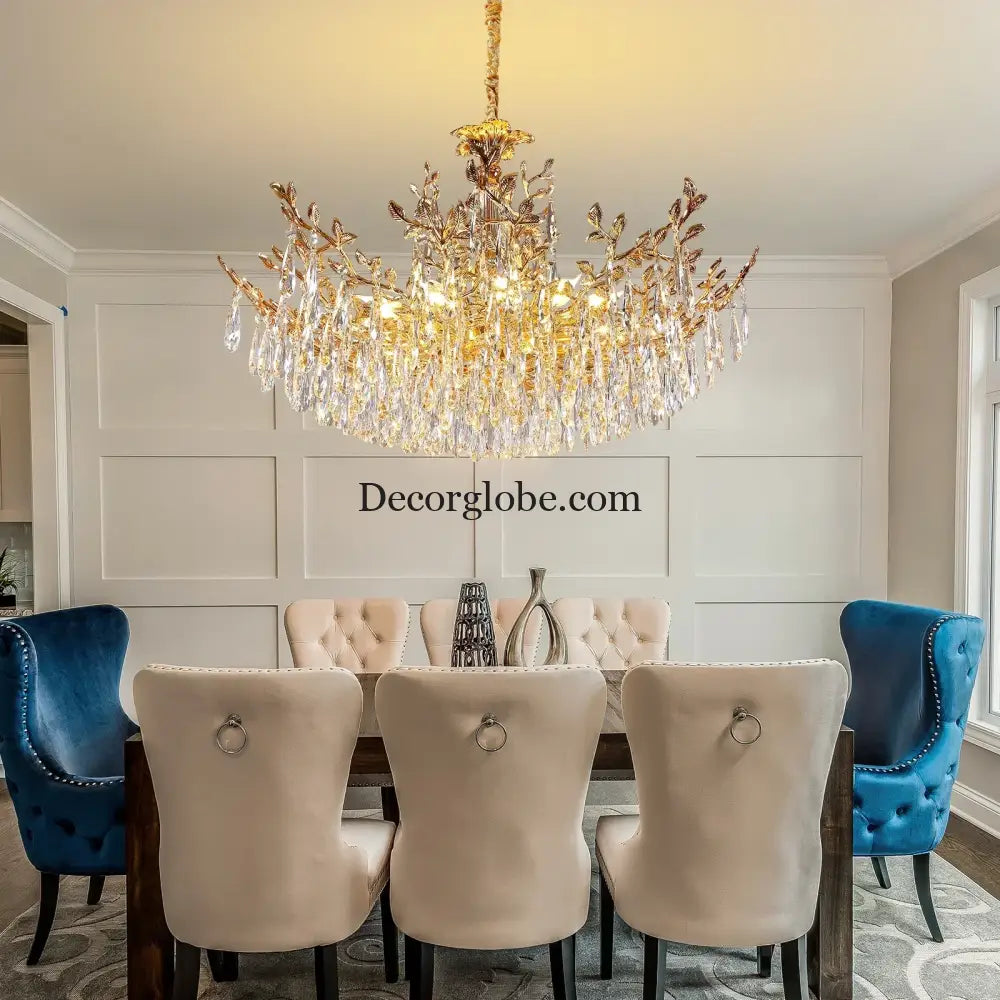 Camille Gold Branch Crystal Chandelier chandelier