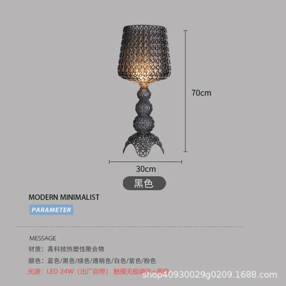 Italian Minimalist Living Room Hotel Decoration Nordic Modern Bedroom Study Hollow Wine Glass Table Lamp Atmosphere