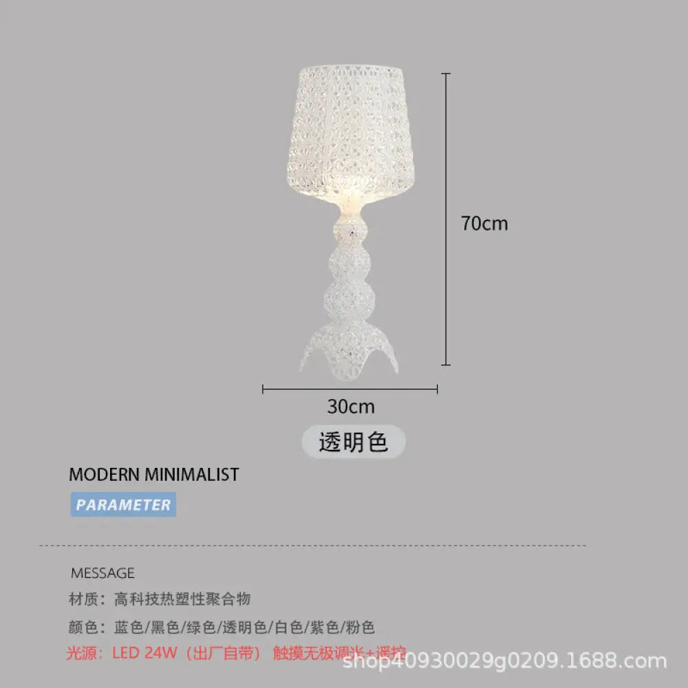 Italian Minimalist Living Room Hotel Decoration Nordic Modern Bedroom Study Hollow Wine Glass Table Lamp Atmosphere