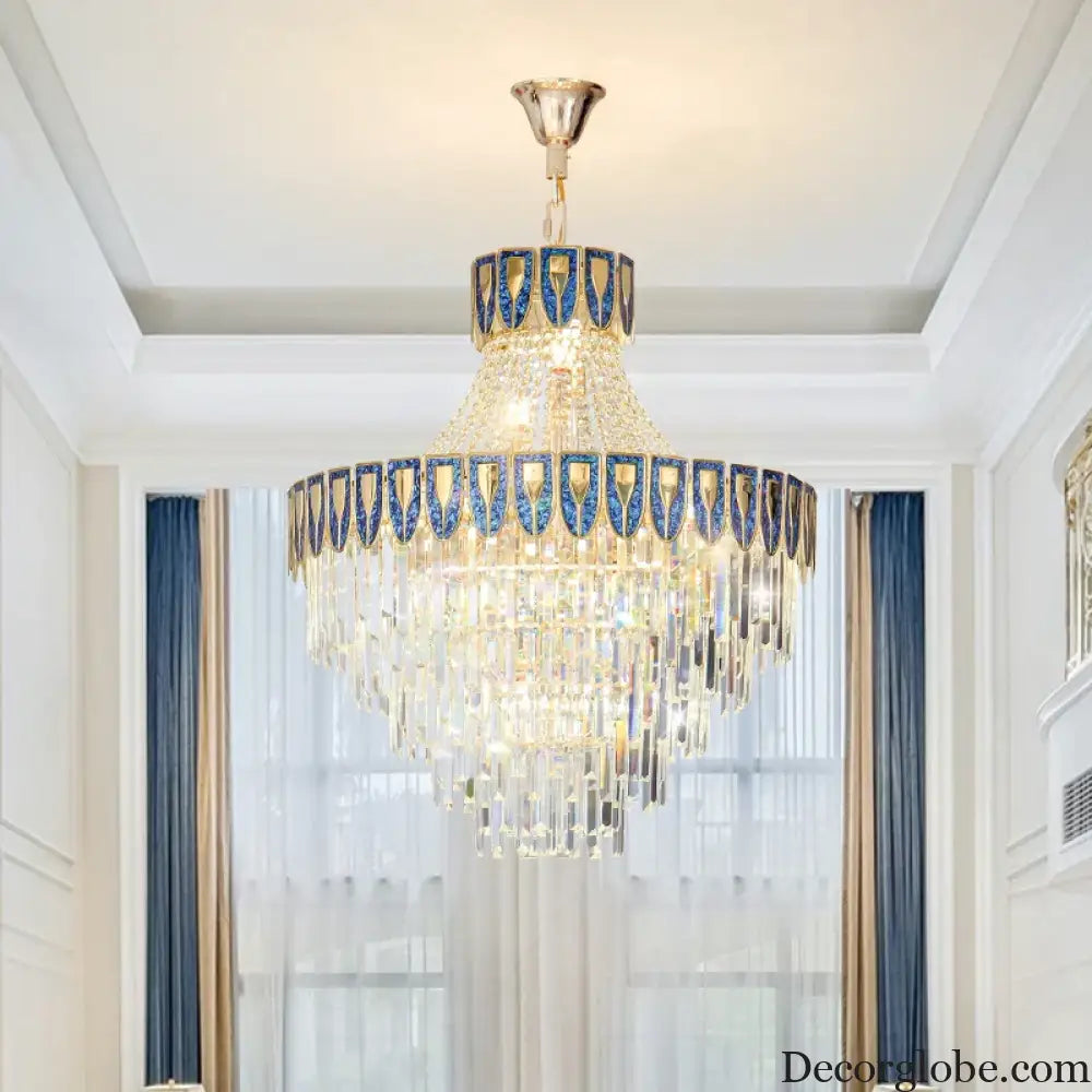 High-End Crystal Chandelier - Artistic Lighting for Living and Dining Spaces, Luxury Hotels, and Duplex Homes - DecorGlobe