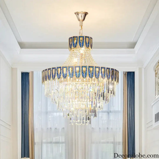 High-End Crystal Chandelier - Artistic Lighting for Living and Dining Spaces, Luxury Hotels, and Duplex Homes - DecorGlobe