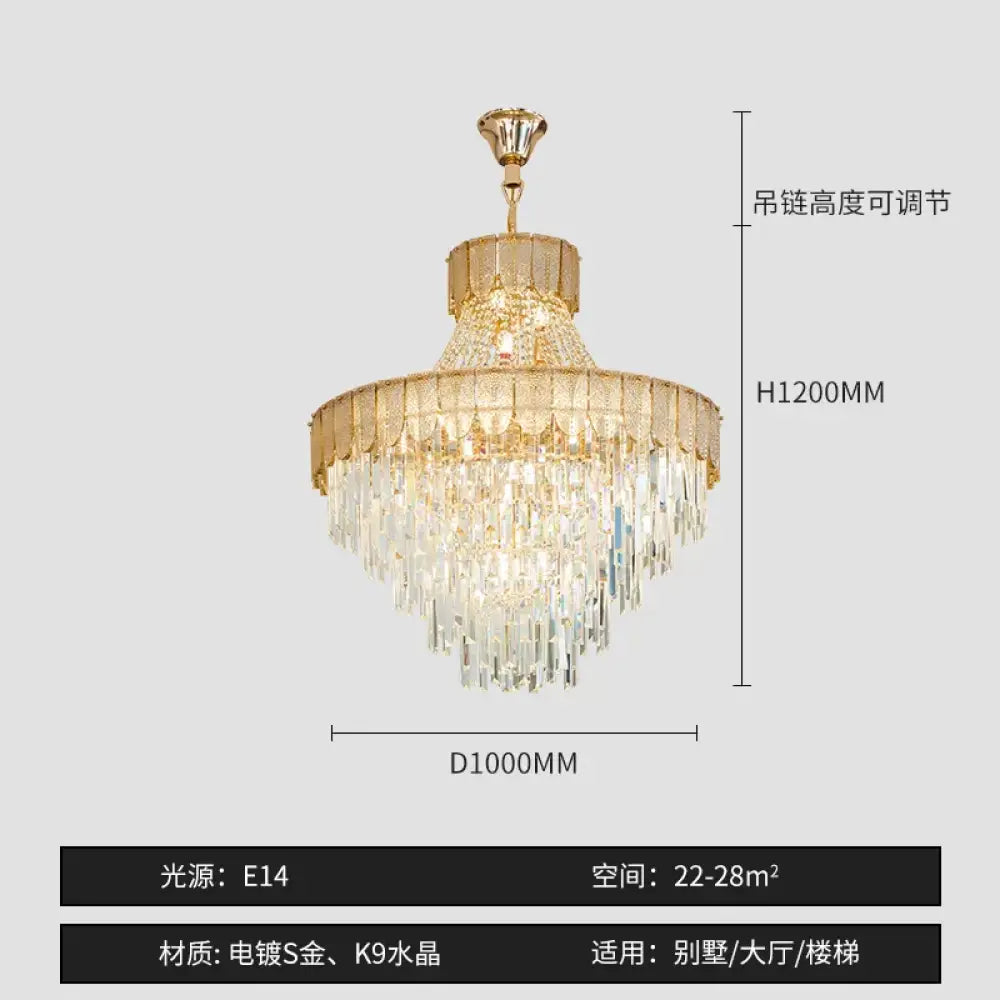 High-End Crystal Chandelier - Artistic Lighting for Living and Dining Spaces, Luxury Hotels, and Duplex Homes - DecorGlobe