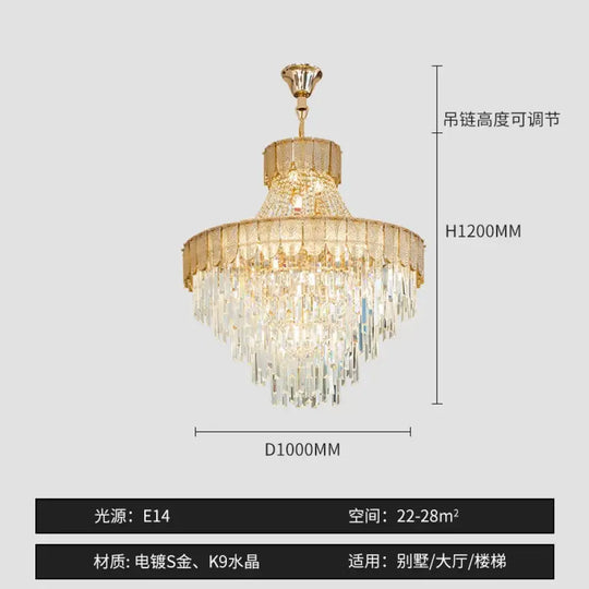 High-End Crystal Chandelier - Artistic Lighting for Living and Dining Spaces, Luxury Hotels, and Duplex Homes - DecorGlobe