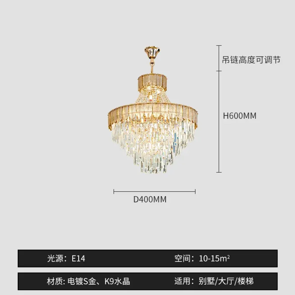 High-End Crystal Chandelier - Artistic Lighting for Living and Dining Spaces, Luxury Hotels, and Duplex Homes - DecorGlobe
