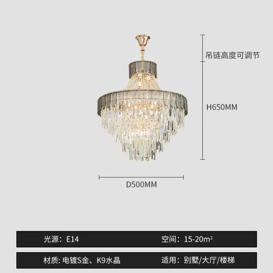 High-End Crystal Chandelier - Artistic Lighting for Living and Dining Spaces, Luxury Hotels, and Duplex Homes - DecorGlobe