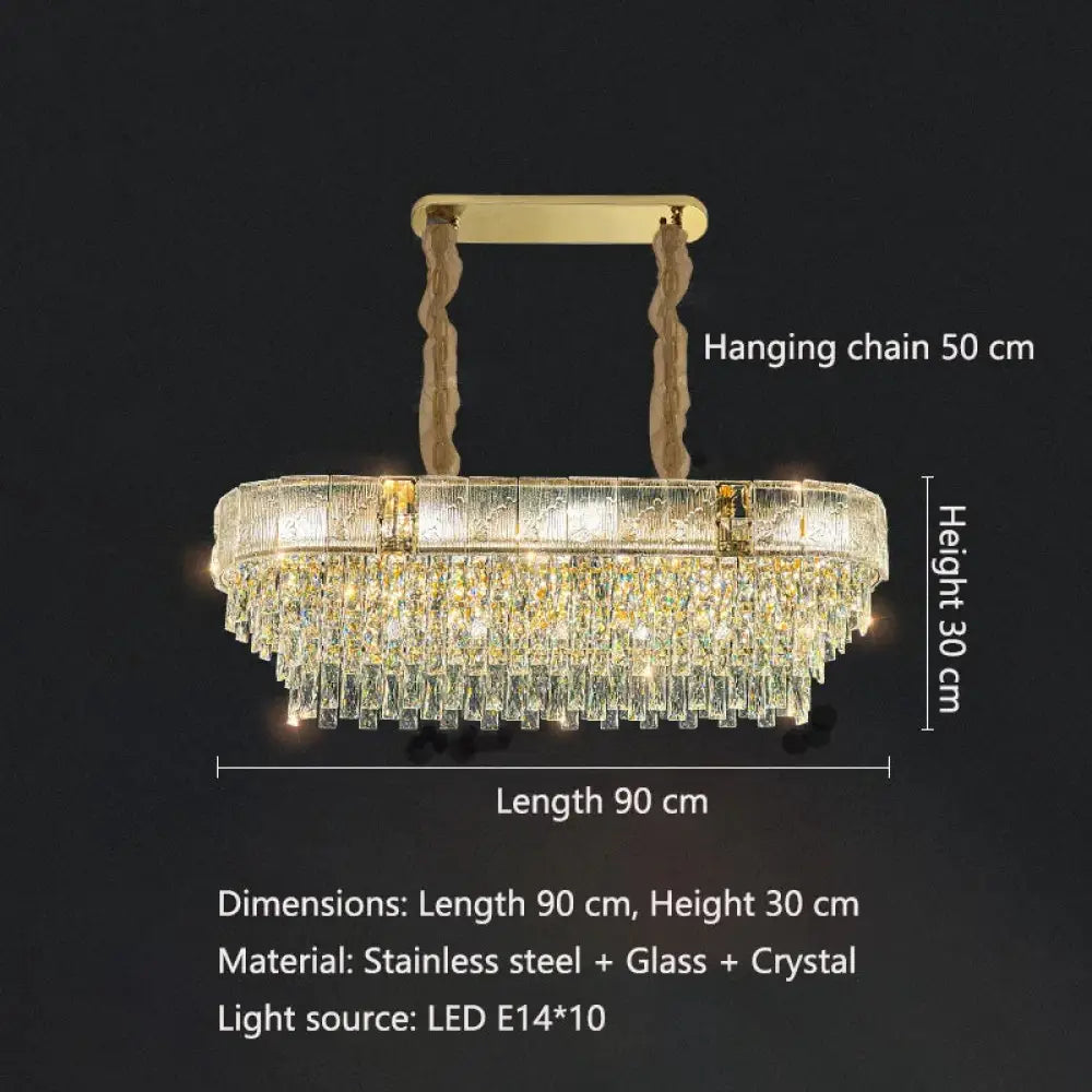 High-End Crystal Chandelier - Elegance and Artistry for Villa Living Spaces - DecorGlobe