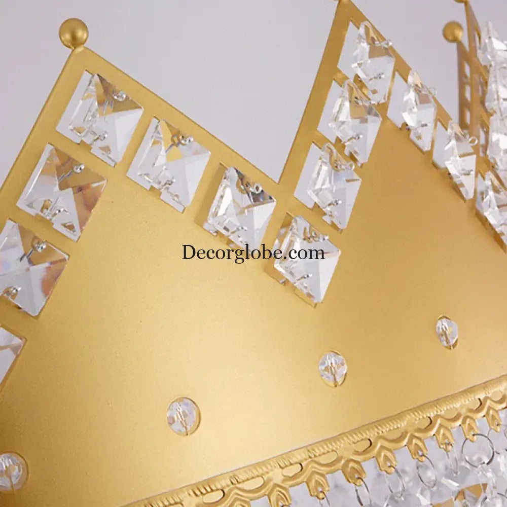 Elegant French Pastoral Golden Crystal Chandelier - Perfect for Living Rooms, Dining Rooms, Bedrooms, and Entrances - DecorGlobe