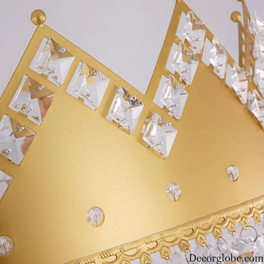 Elegant French Pastoral Golden Crystal Chandelier - Perfect for Living Rooms, Dining Rooms, Bedrooms, and Entrances - DecorGlobe